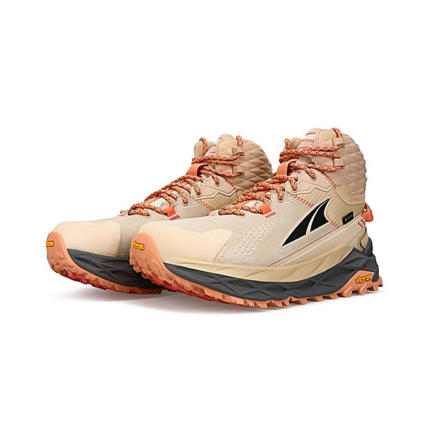 Dámské Turistické Boty Altra Olympus 5 Hike Mid Gtx Hnědožlutý Černé | CZ-82956